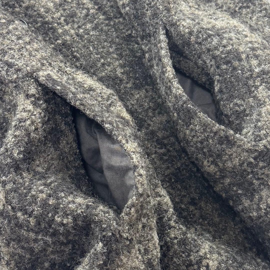 ジャーナルスタンダード BALLIツイードビッグカラーミドルコート ダブル