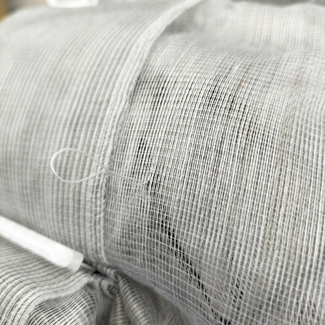 ストライプ レースカーテン 2枚組 展示品(I-2507KA3)