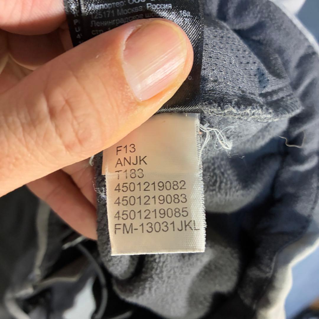 【USA古着】ノースフェイスソフトシェルベスト3XLグレービック刺繍ドロー