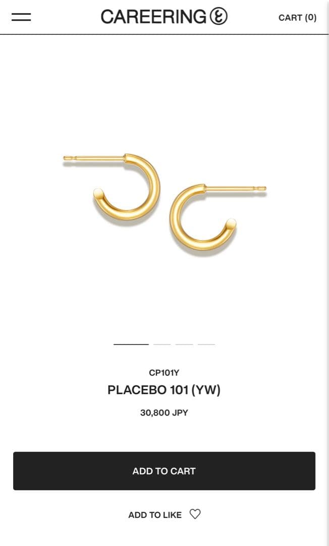 CAREERING PLACEBO 101 (YW) 片耳