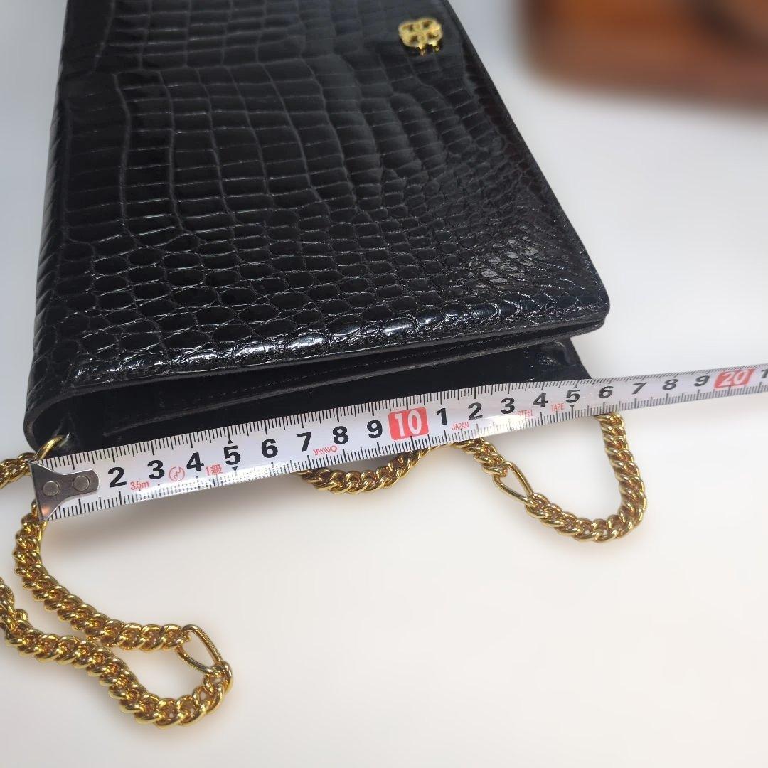 シャイニング　クロコダイル　バッグ　ブラウン　セット　サンタゴスティーノ