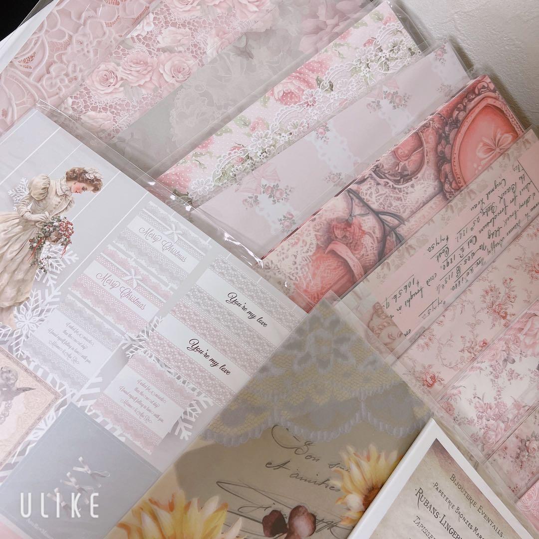 コラージュ素材 トレペ コラージュシート 紙モノ デザインペーパー まとめ売り