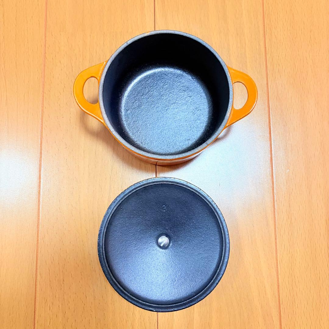 LE CREUSET ci ミニココット　オレンジ
