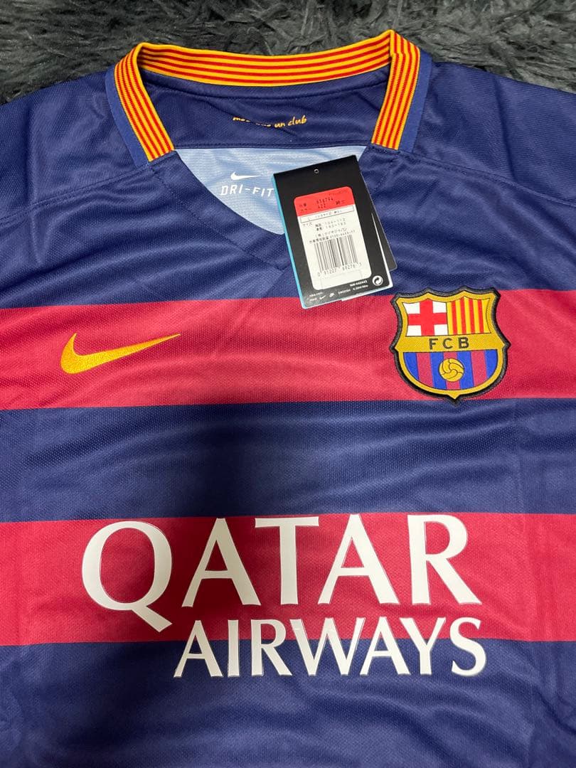 NIKE ナイキ　バルセロナ　バルサ　サッカー　ユニフォーム　シャツ 2015
