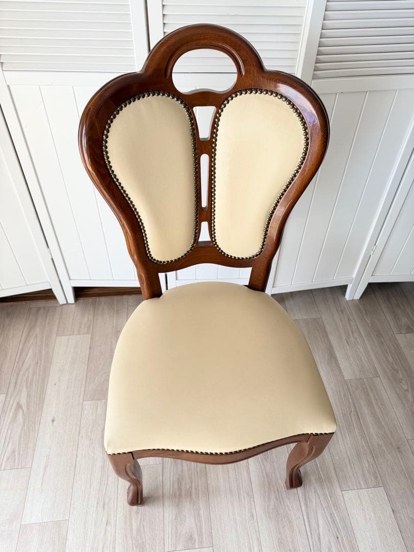 ①サルタレッリ ダイニングチェア 猫脚チェア 1脚　(4脚同時販売)