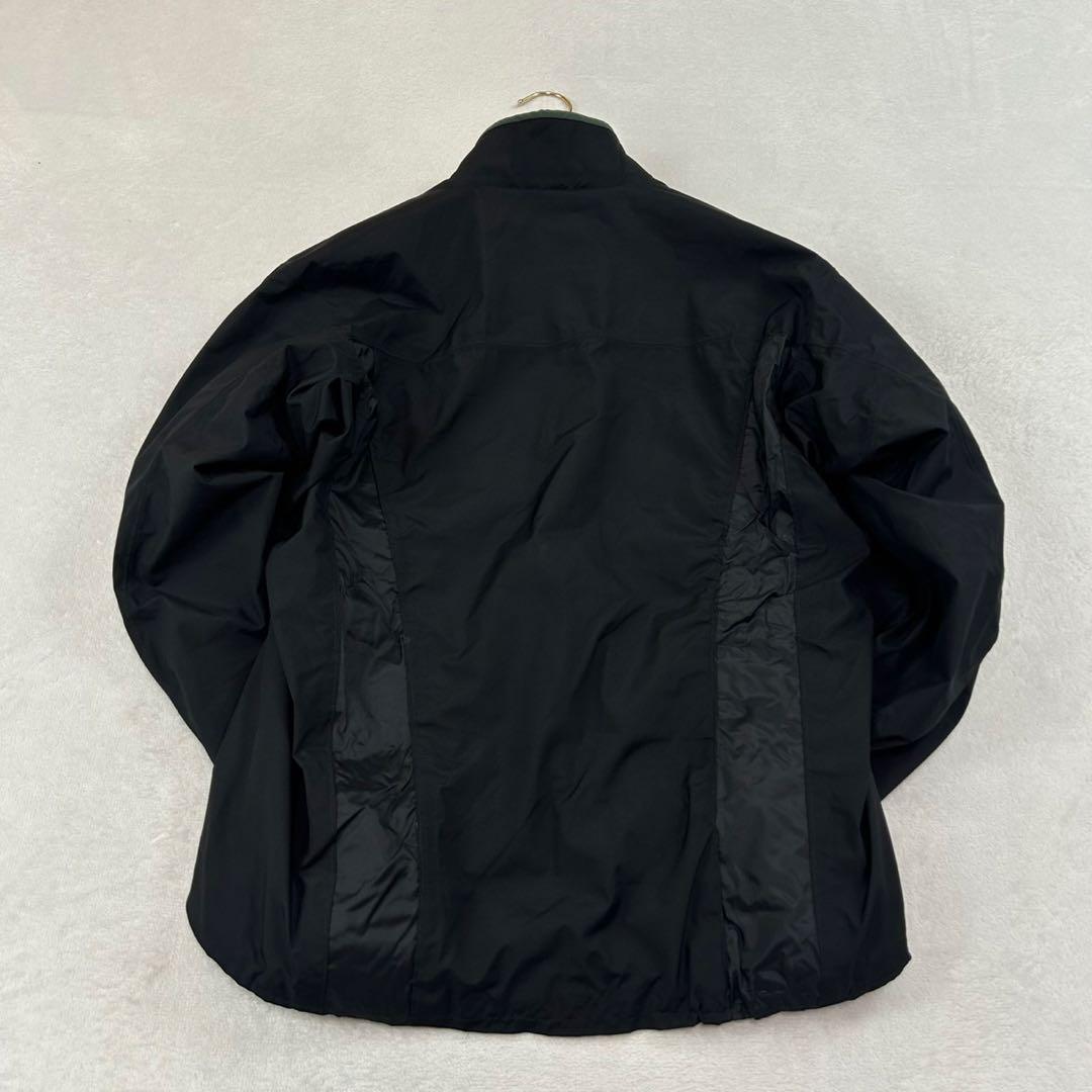 K594 S アークテリクス ロゴプリント ナイロンジャケット ブラック メンズ