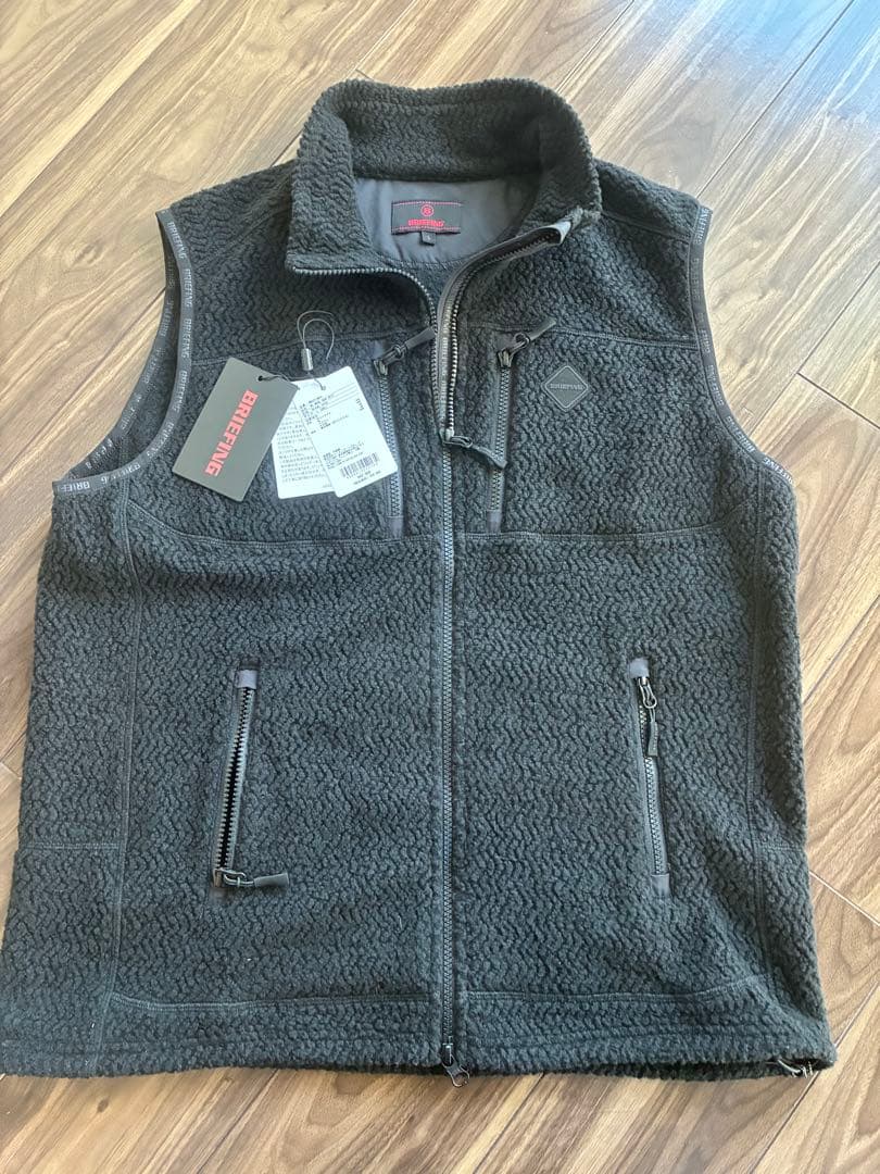 2025年秋冬モデル　ブリーフィングゴルフ　ウールボアベストブラック