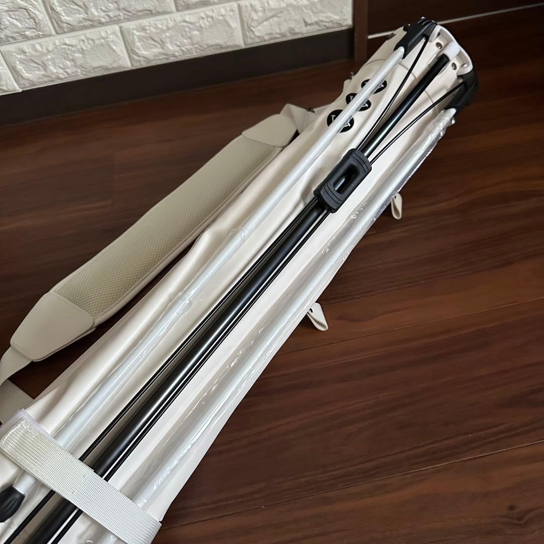 未使用 PEARLY GATES パーリーゲイツ セルフスタンドバッグ ホワイト