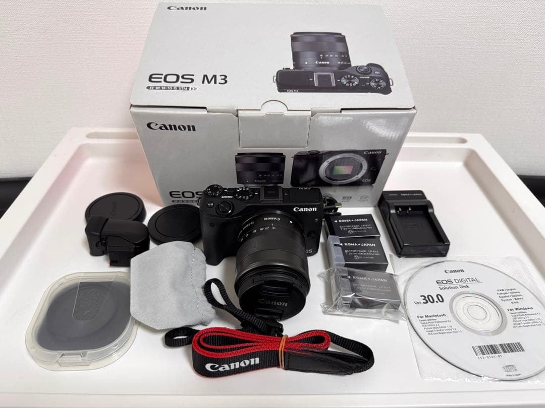 Canon EOS M3 ボディブラック 18-55ミリレンズ EVFキット