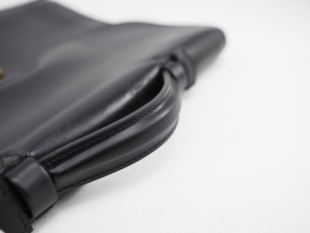 セール HERMES エルメス サックアデペッシュ38 カーフスキン ブラック