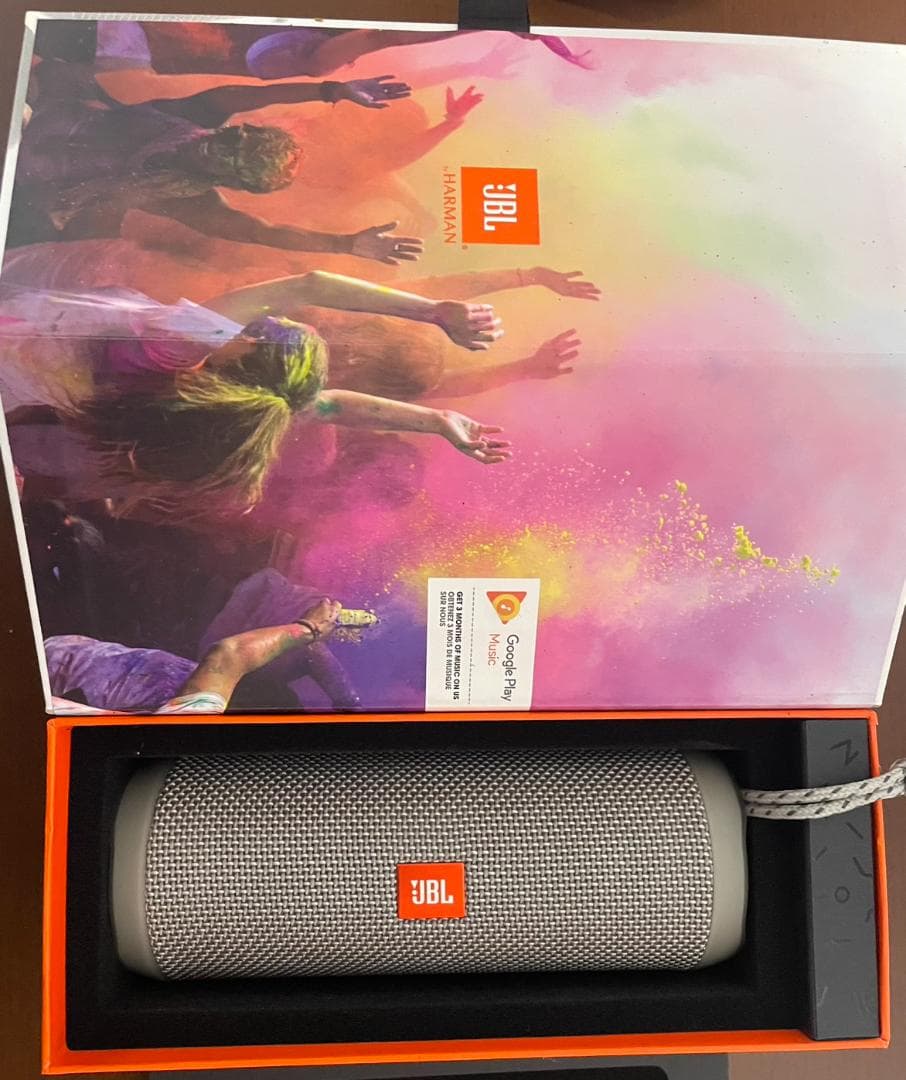 JBL FLIP4 Bluetoothスピーカー IPX7防水 グレー
