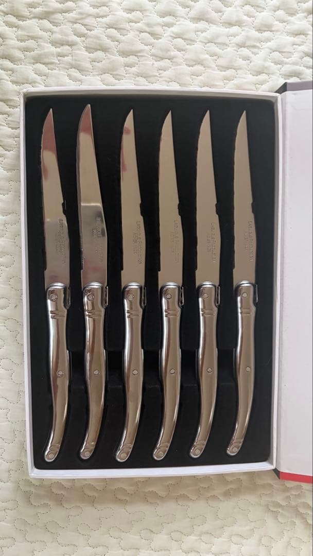LAGUIOLE PRODACCION　テーブルナイフ　6本　箱入り