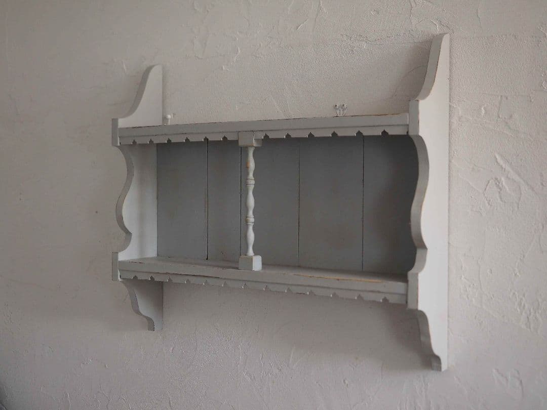 フランス　アンティーク　ウォールシェルフ　棚　壁掛けラック