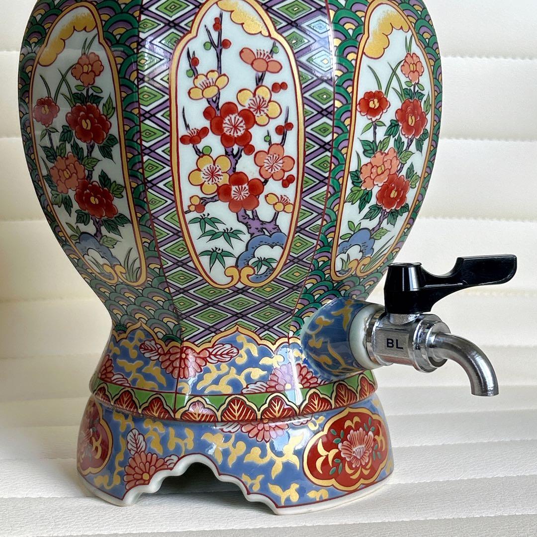 希少☆有田焼　未峰窯　金彩古伊万里　焼酎サーバー　酒器セット　タンブラー　色絵