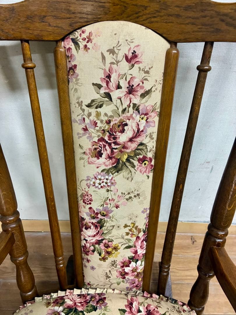 管435☆東洋ファニチャー☆昭和レトロ☆アンティーク☆ロッキングチェアー