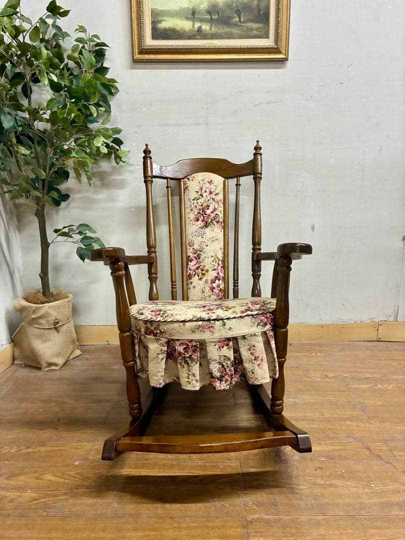 管435☆東洋ファニチャー☆昭和レトロ☆アンティーク☆ロッキングチェアー