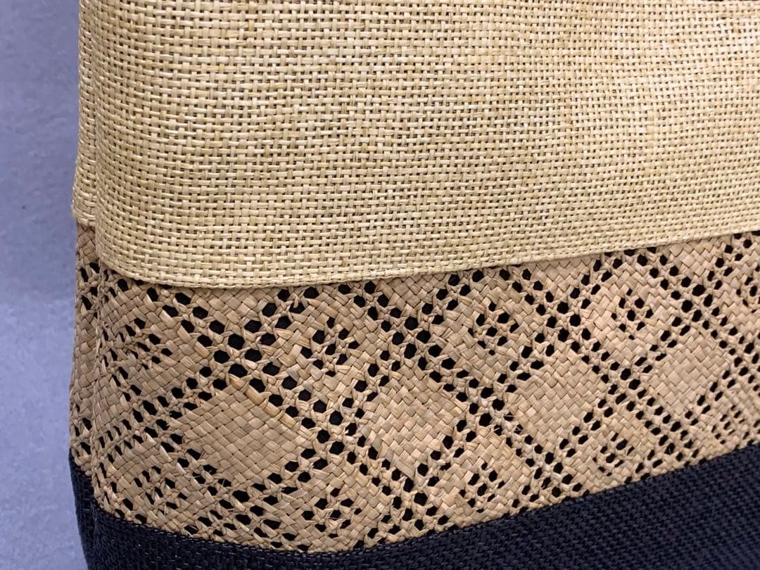 夏のパナマバッグＡ４サイズがはいる　浴衣、夏の紬、小千谷に　普段使いも出来ます