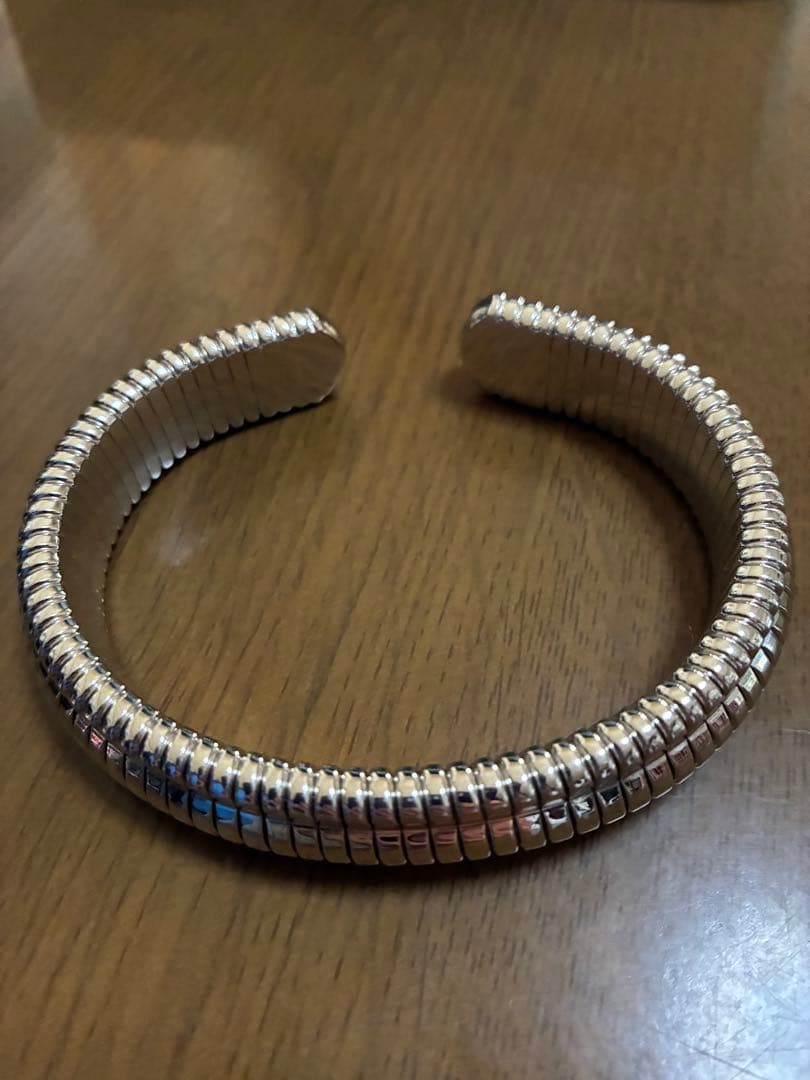 美品 オルゴンリング バングル ブレスレット シルバー系 施術用