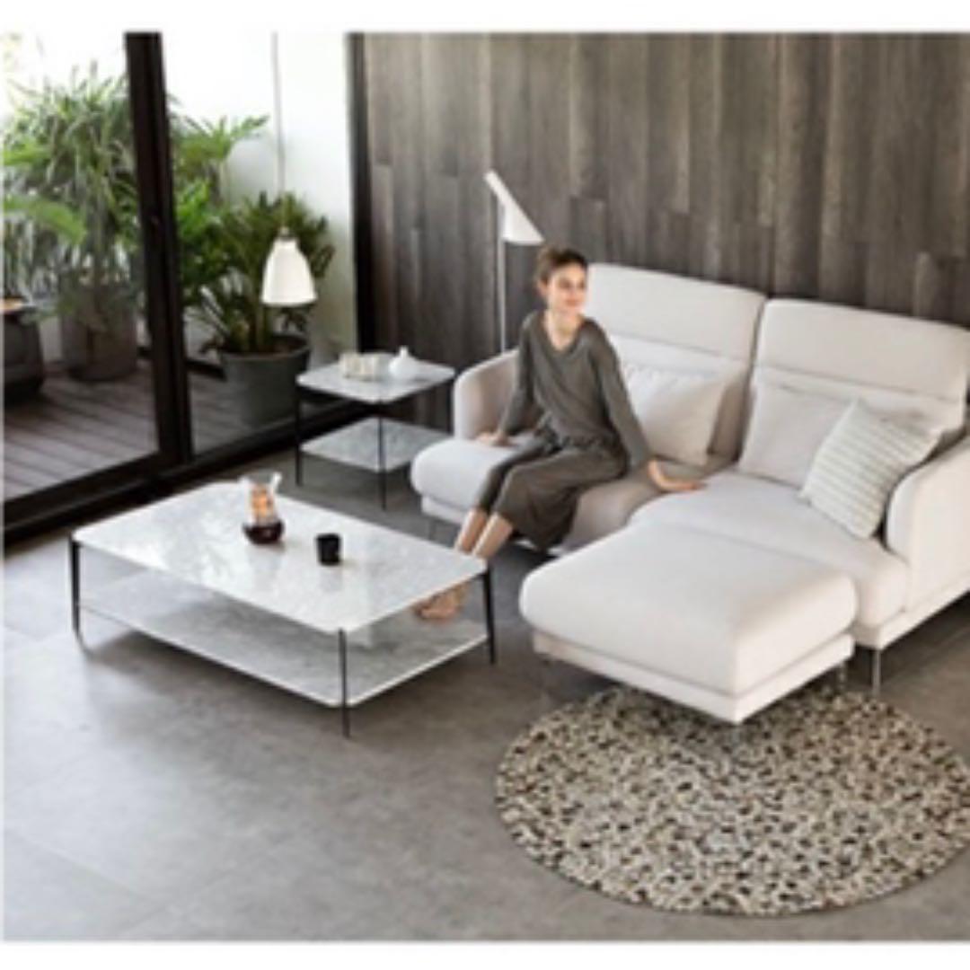 アルモニア　Rafia　大理石リビングテーブル　大人数　センターテーブル