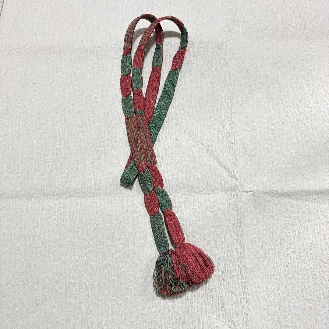 未使用近い　美品　袷　正絹　大島紬系　紬　小紋　フルセット