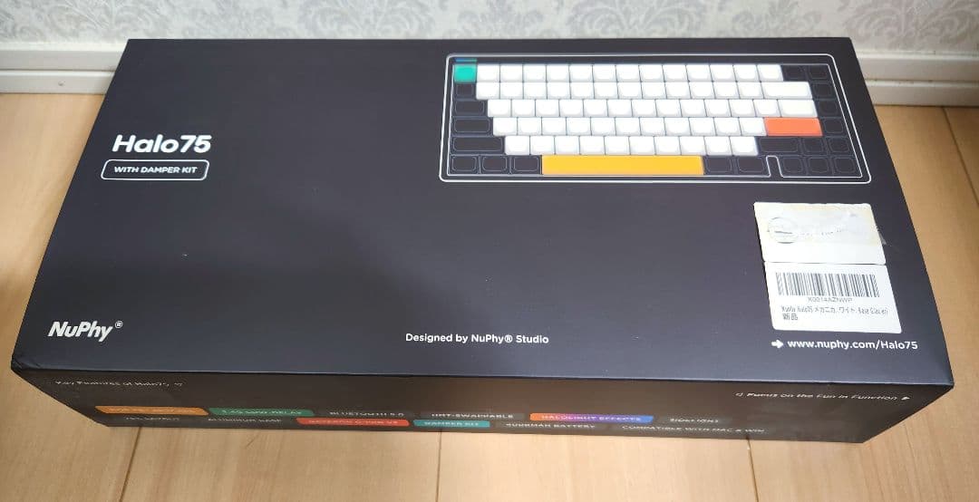 【完動品】Nuphy Halo75 v1 Rose Glacier軸