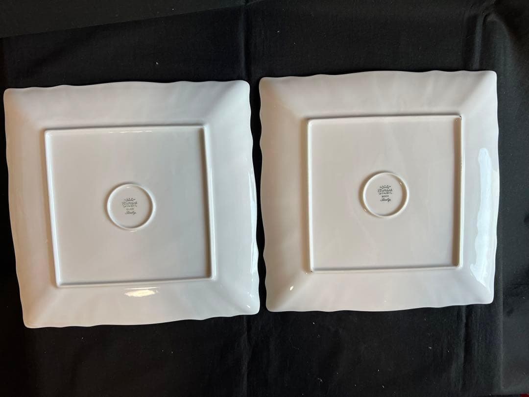 リチャードジノリ　ベッキオホワイト　スクエアプレート　27cm　①