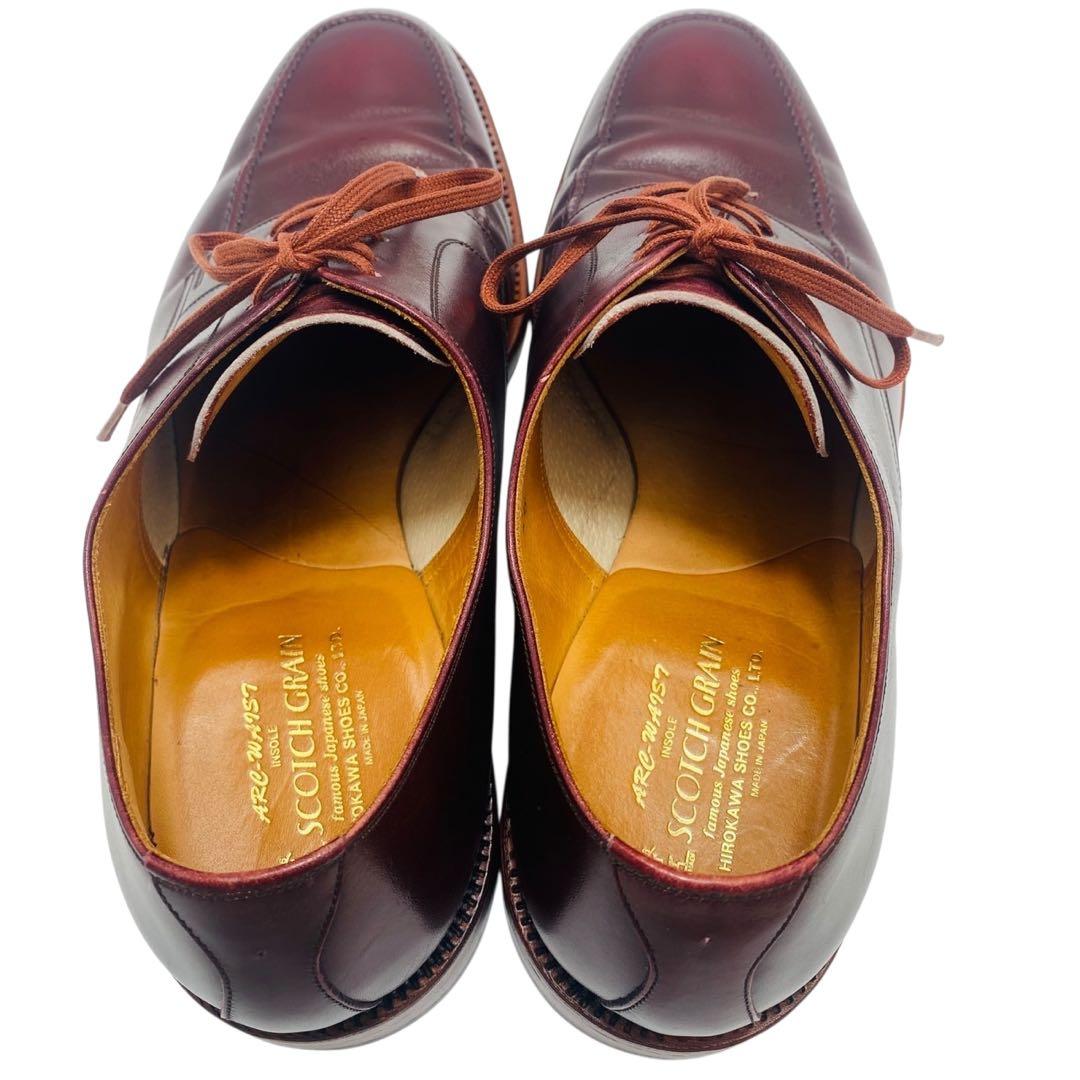 【美品】SCOTCH GRAIN スコッチグレイン Uチップ ダービーシューズ