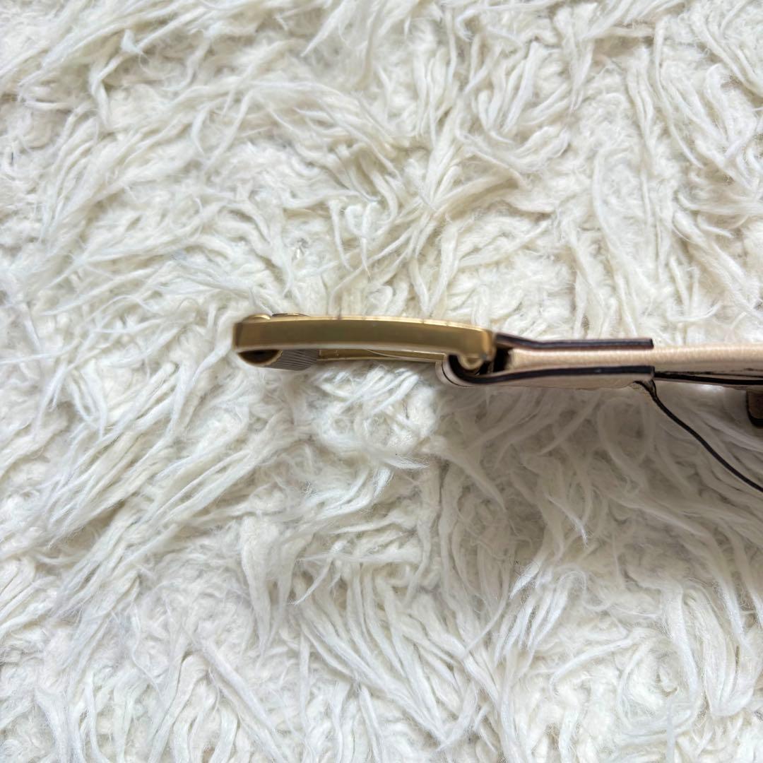 美品　グッチ GUCCI ベルト GGキャンパス 109327 ゴールド金具