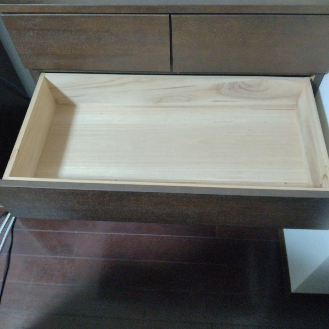 無印良品　ブラウン木製チェスト 4段
