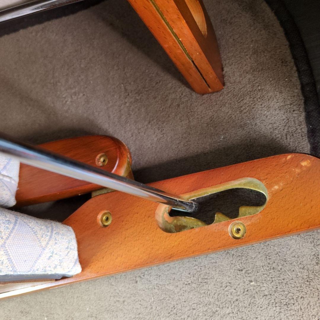 ニチハン折りたたみ座椅子 天然木 2脚セット CM-1012 昭和レトロ