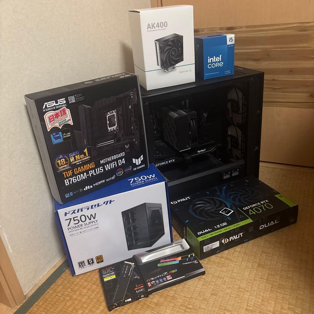 ゲーミングPC Core i5 14400F RTX4070 12GB