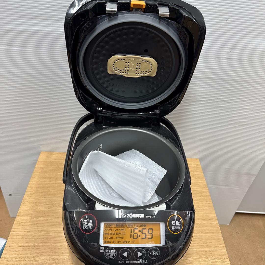 象印　圧力IHジャー炊飯器NP-ZX18 10合(1.8L)2022年製