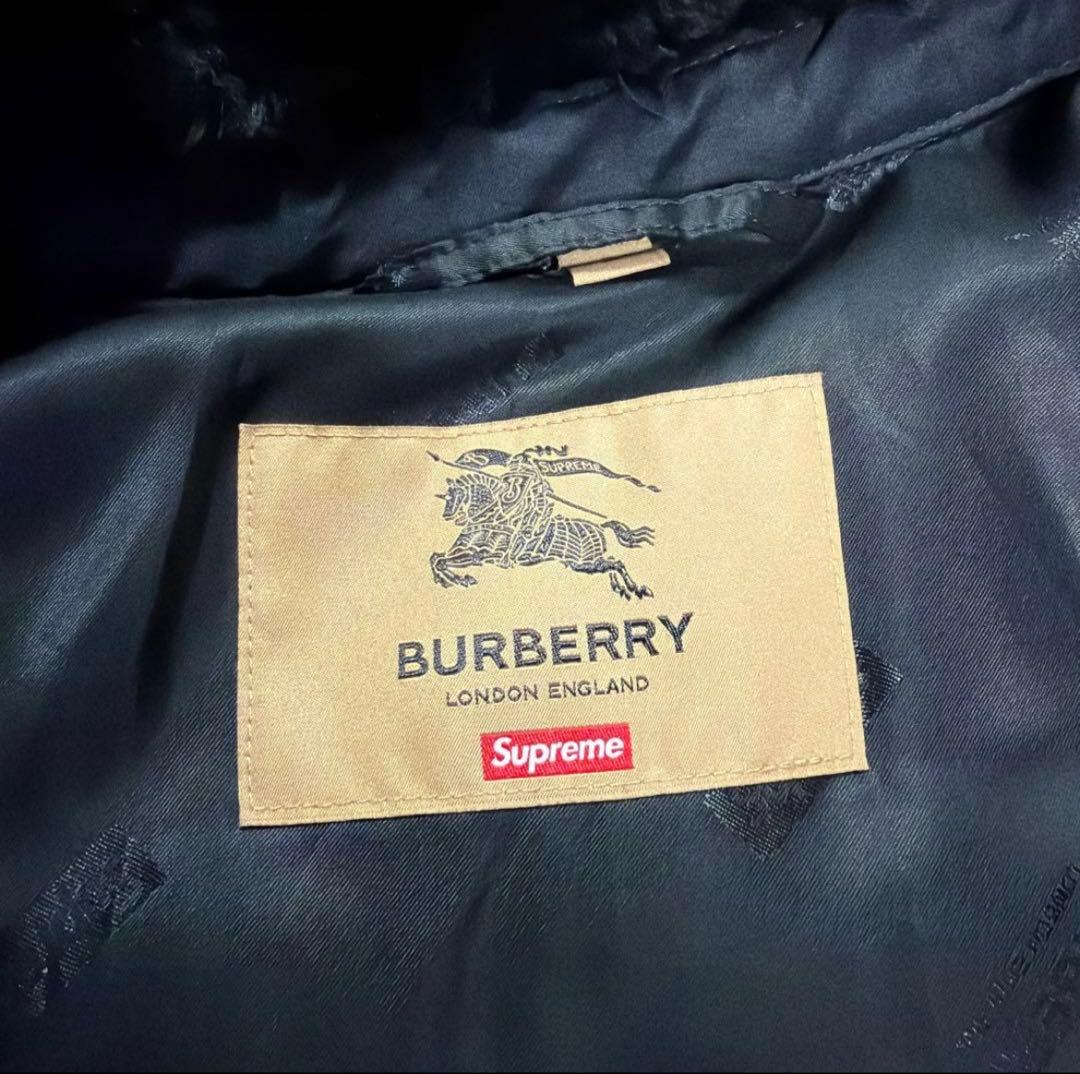 ジャケット・アウター Supreme Burberry Shearling Collar Down