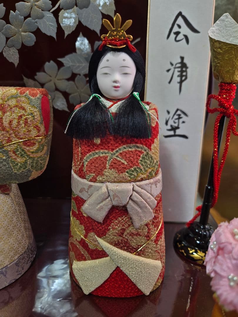 【一点限り】木目込み雛　立雛飾り　G3