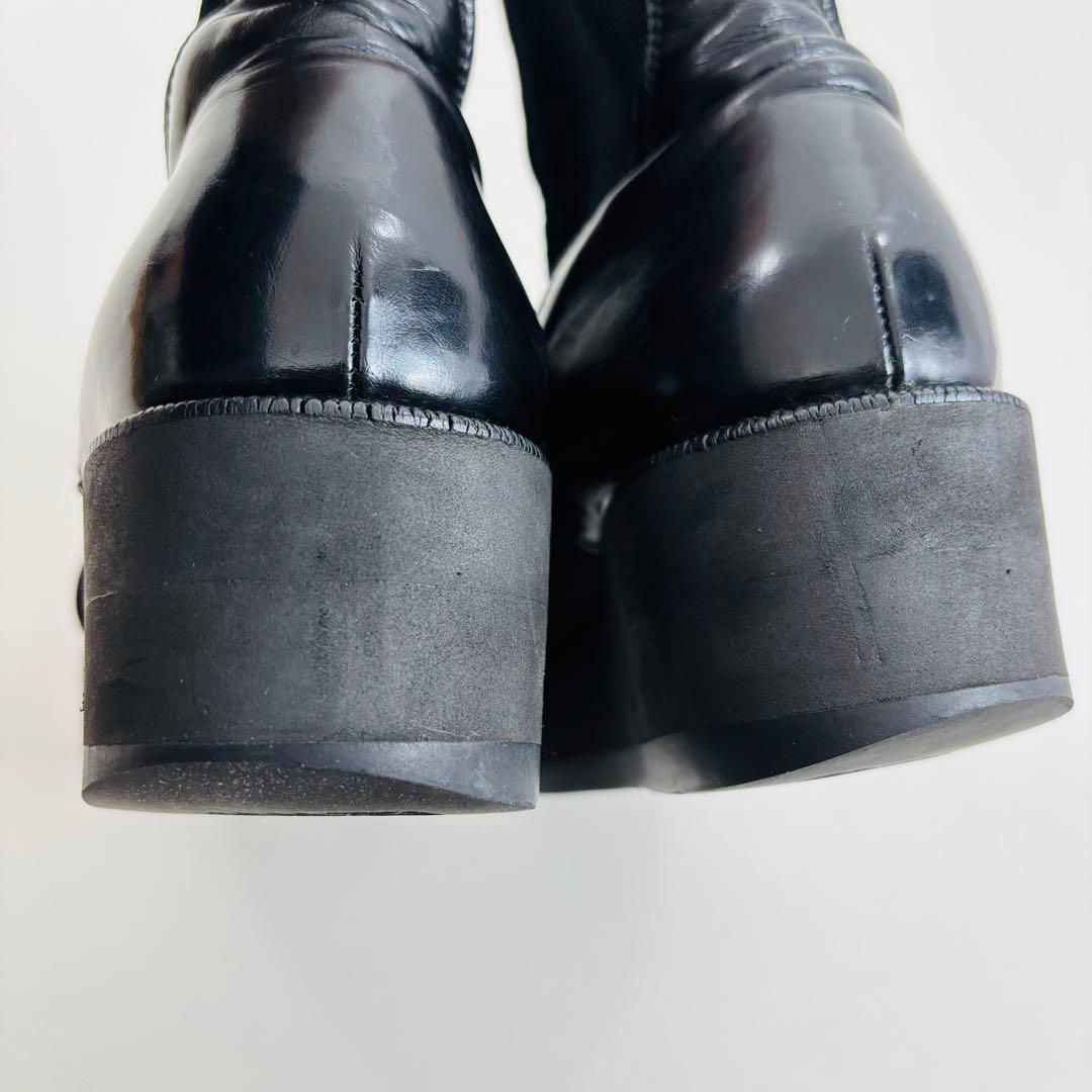 2734　MILO　ヨウジヤマモト　サイドゴアブーツ 厚底ブーツ　ブラック