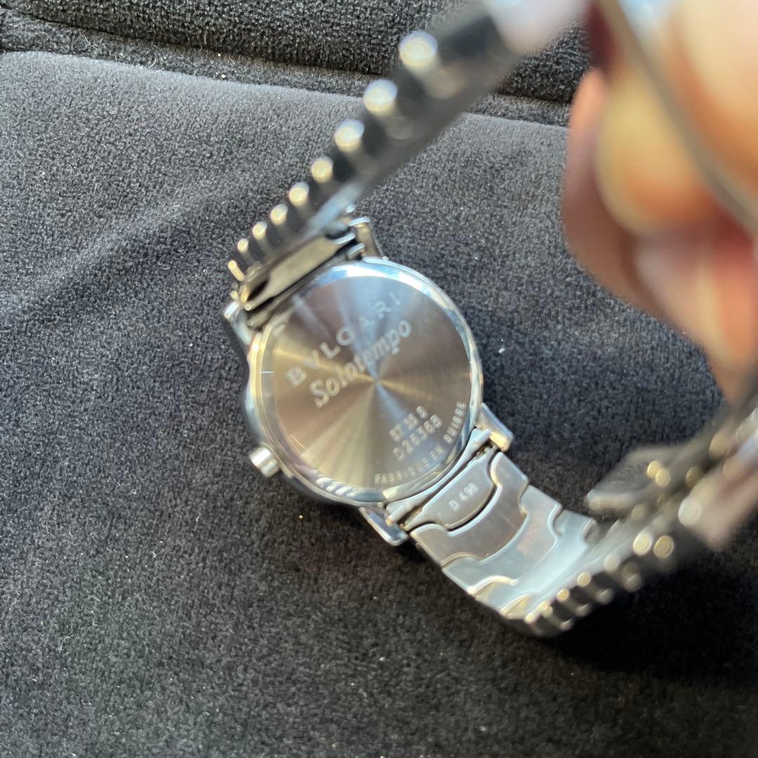 BVLGARI シルバーアナログ時計