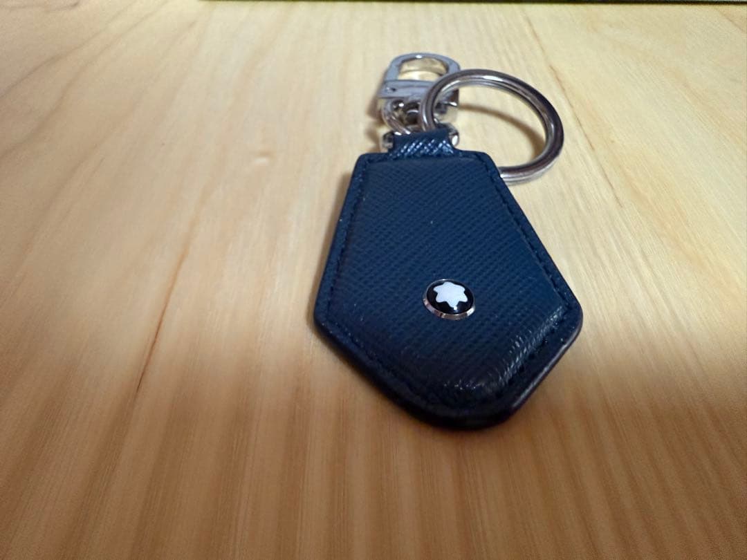 Mont Blanc ネイビー レザー キーケース