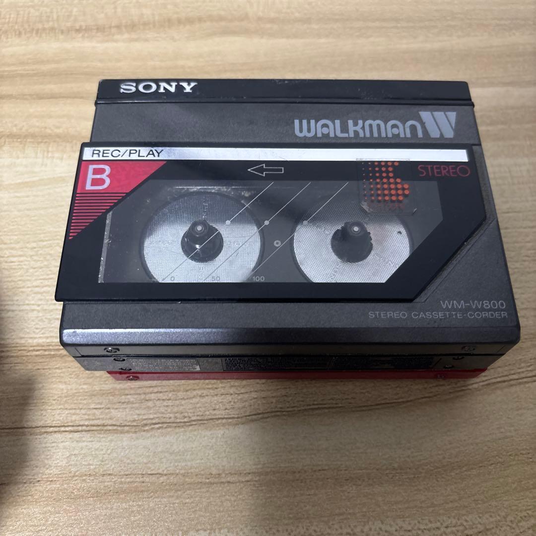 初*者様 SONY WM-W800 ステレオカセットコーダー　ジャンク品