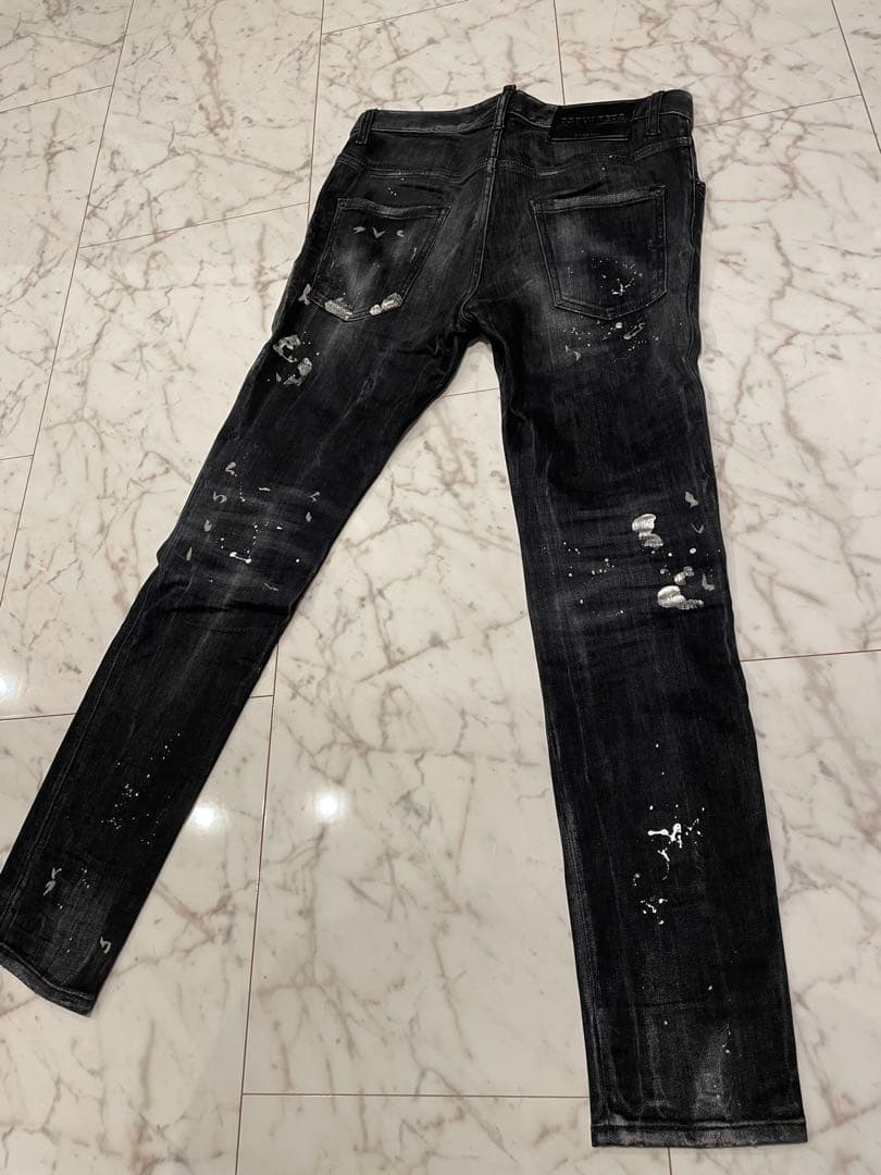 ディースクエアードDSQUARED2 44ブラックデニム