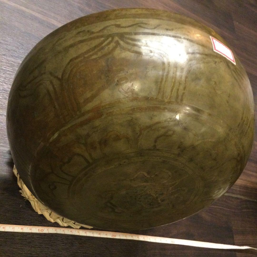 シンギングボウル チベタンボウル 展示品 直径約24.5cm