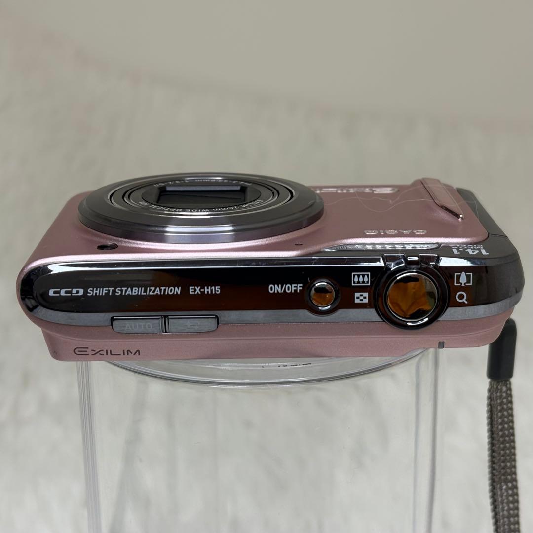 CASIO カメラ　エクシリム　EX-H15 ピンク コンデジ　動作品