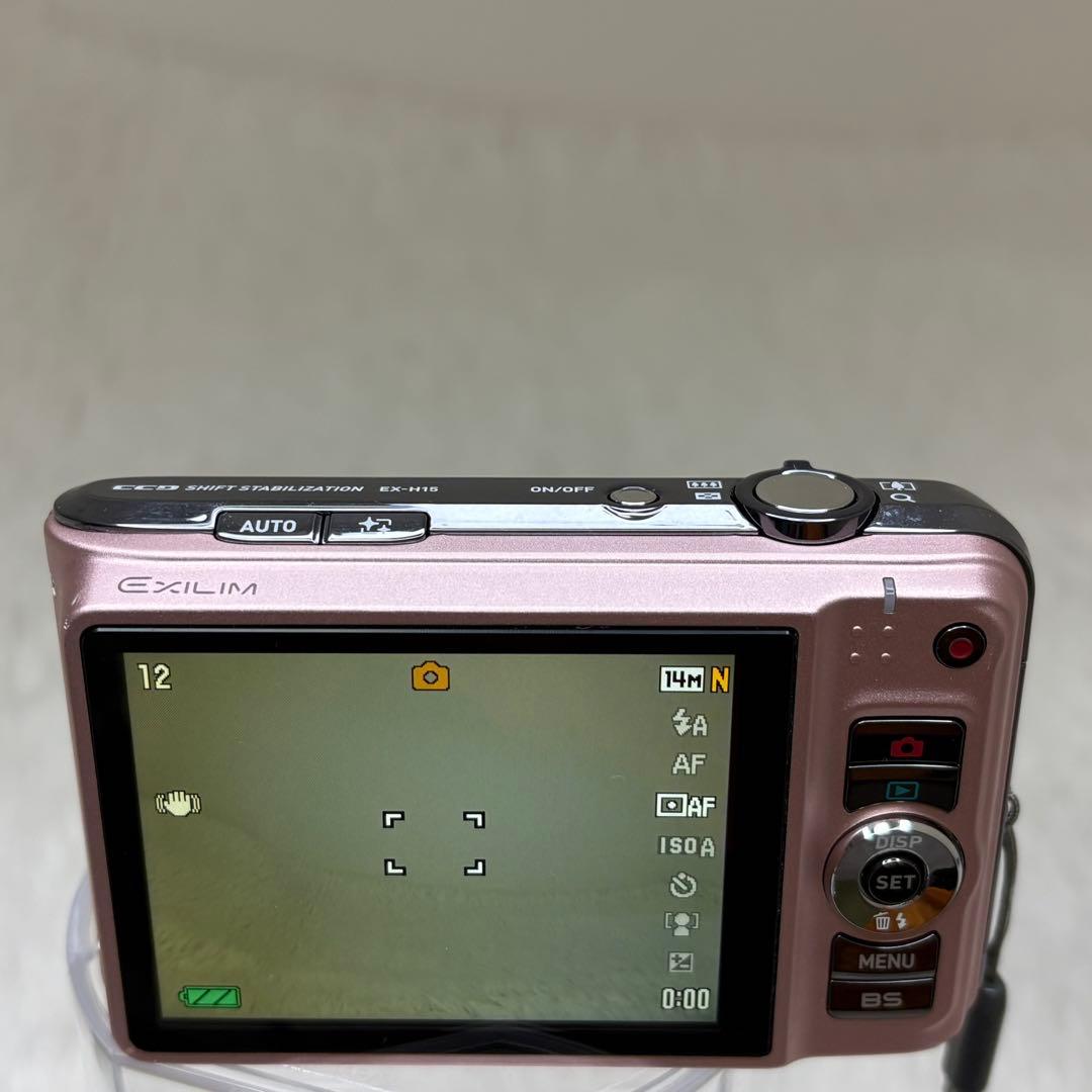 CASIO カメラ　エクシリム　EX-H15 ピンク コンデジ　動作品