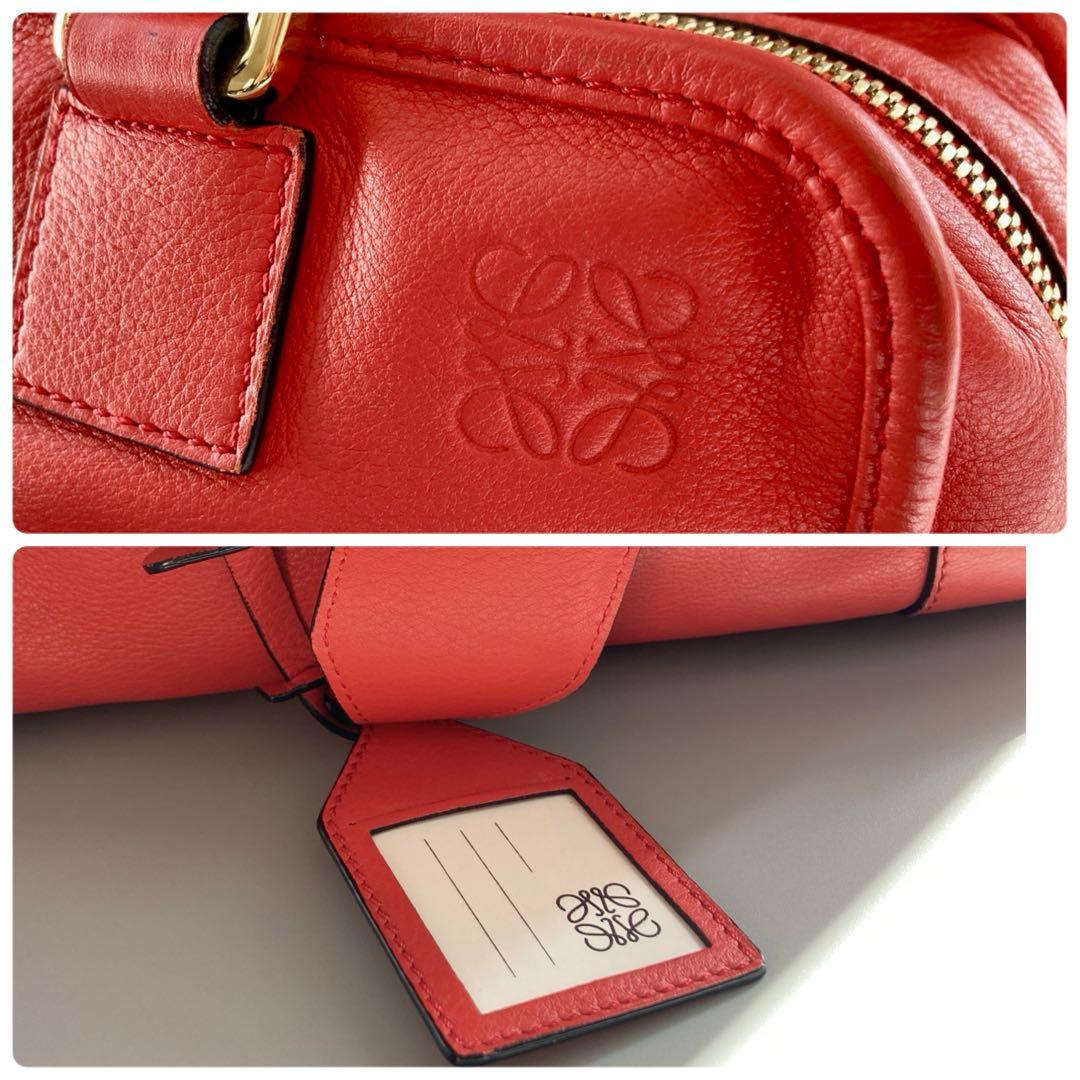 美品 LOEWE ロエベ アマソナ28 ハンド ショルダーバッグ レザー 後期型