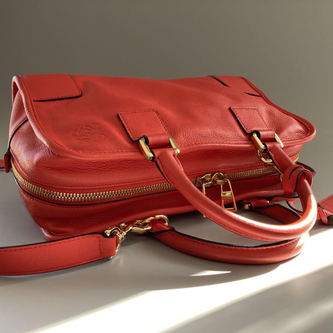 美品 LOEWE ロエベ アマソナ28 ハンド ショルダーバッグ レザー 後期型