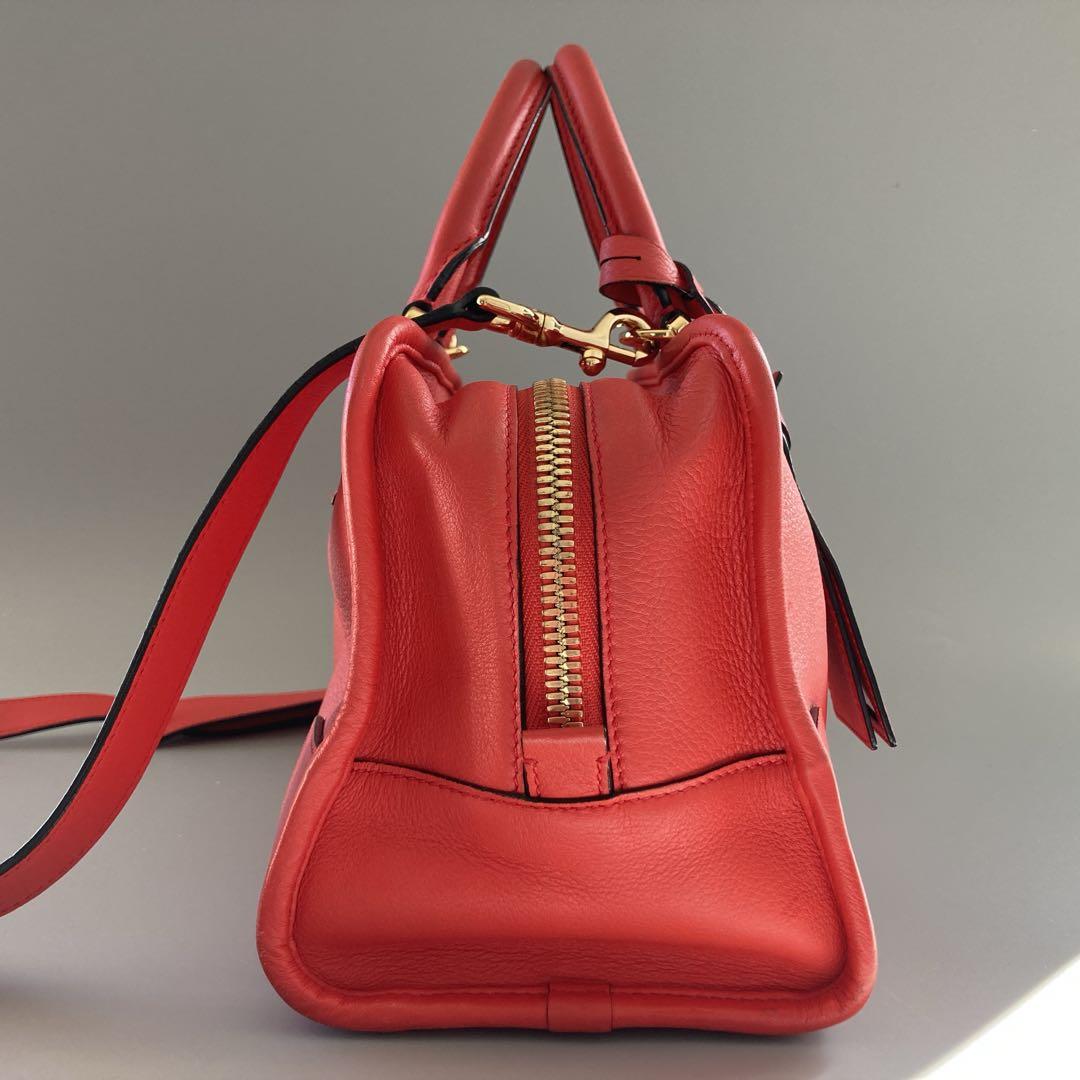 美品 LOEWE ロエベ アマソナ28 ハンド ショルダーバッグ レザー 後期型