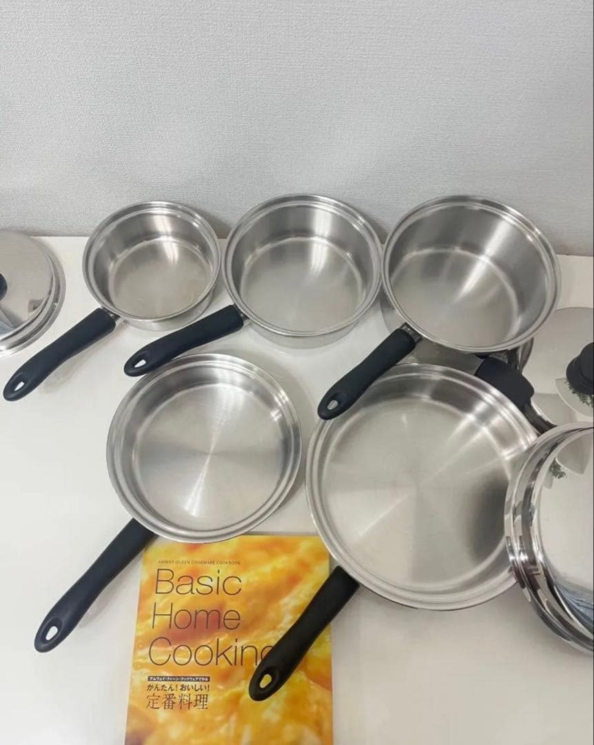 アムウェイ　大中フライパンと大中小ソースパンセット