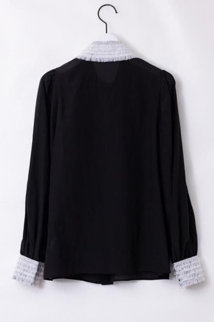 【akiki】TULLE FLOWER BLOUSE