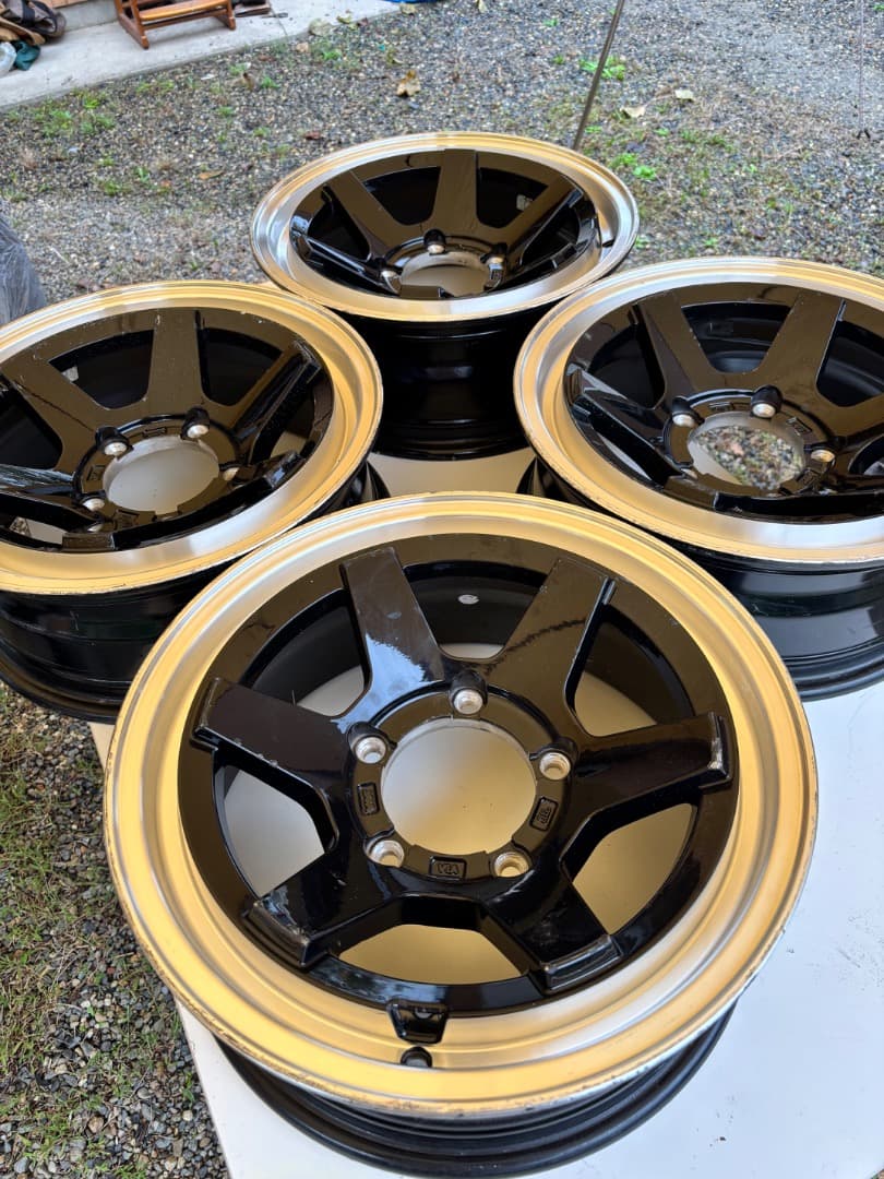 16 inch 5スポークホイールセットjb23 jimny jb64 jb74