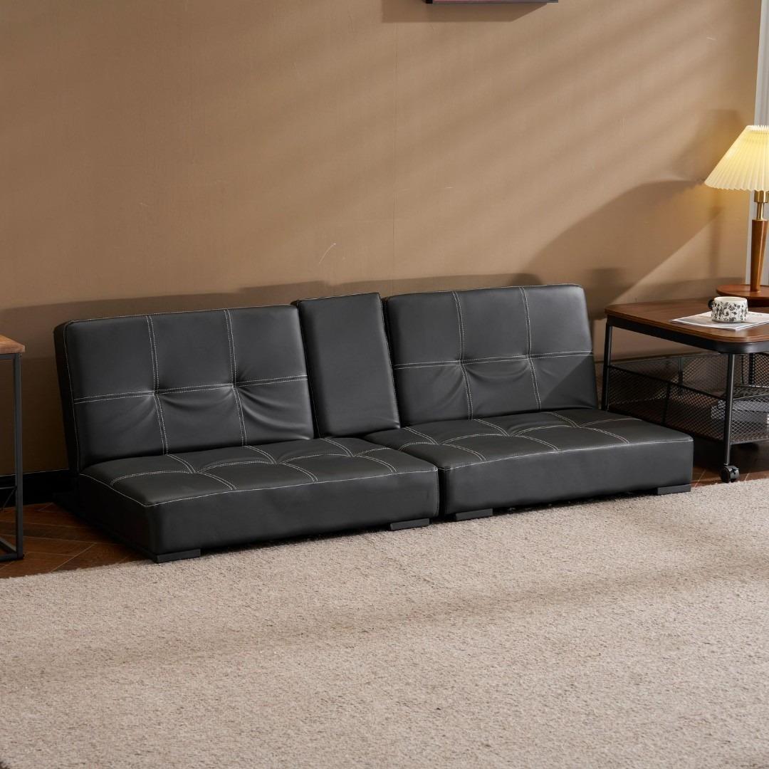 ソファベッド ソファ 2人掛け ベッド カップホルダー付き リクライニングソファ