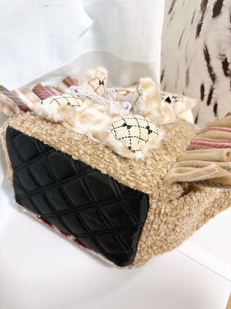 あ*あ様 コヤンイサムチョン　トートバッグ　サンダーちゃん　ハンドメイド　秋冬柄